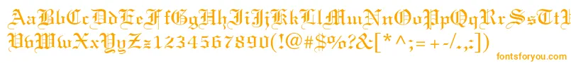 Elliott Font – Orange Fonts on White Background