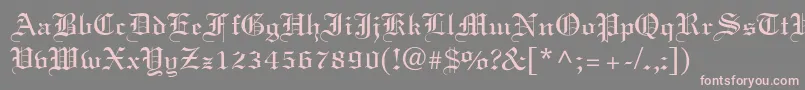 Elliott Font – Pink Fonts on Gray Background
