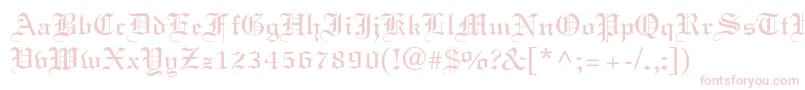 Elliott Font – Pink Fonts on White Background