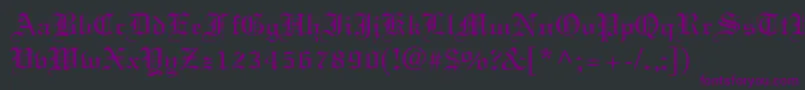 Elliott Font – Purple Fonts on Black Background
