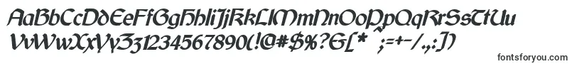 CyrodiilBoldItalic-fontti – Logofontit