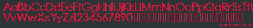 RubberWalls Font – Red Fonts on Black Background