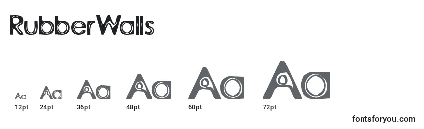 RubberWalls Font Sizes