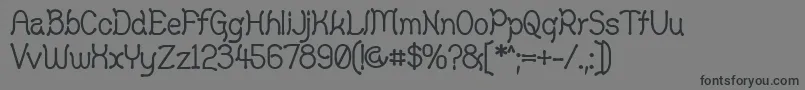 Yellosw Font – Black Fonts on Gray Background