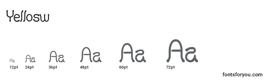 Yellosw Font Sizes