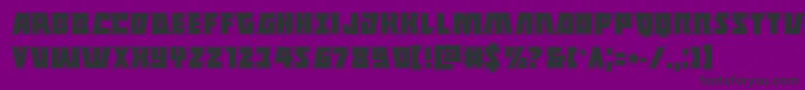 Halfshellheroacad Font – Black Fonts on Purple Background