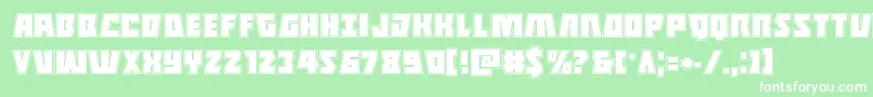 Halfshellheroacad Font – White Fonts on Green Background