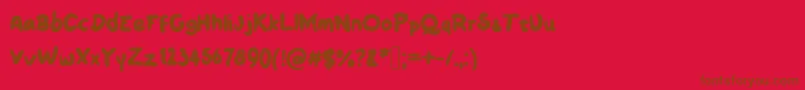 Sile-fontti – ruskeat fontit punaisella taustalla