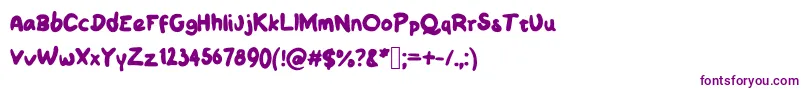 Шрифт Sile – фиолетовые шрифты на белом фоне