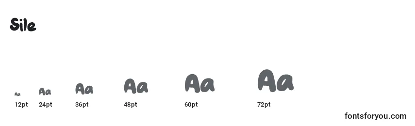 Sile Font Sizes