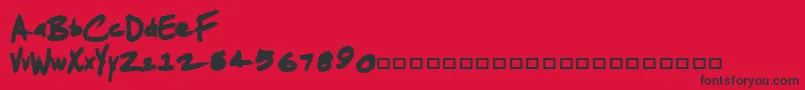 Más sobre la fuente JenkinsChunkie fuente JenkinsChunkie – Fuentes Negras Sobre Fondo Rojo