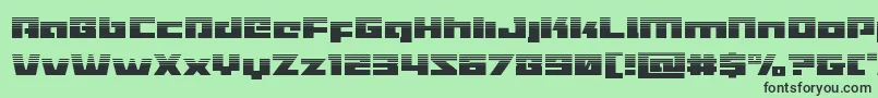 Turbochargehalf Font – Black Fonts on Green Background