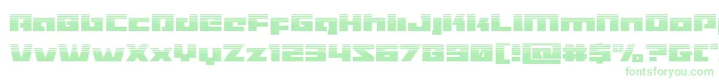 Turbochargehalf Font – Green Fonts on White Background