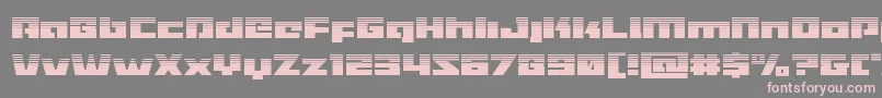 Turbochargehalf Font – Pink Fonts on Gray Background