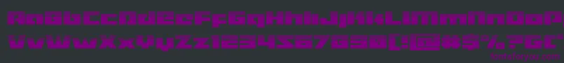 Turbochargehalf Font – Purple Fonts on Black Background