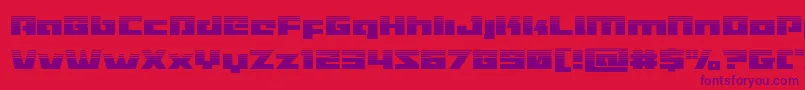 Шрифт Turbochargehalf – фиолетовые шрифты на красном фоне