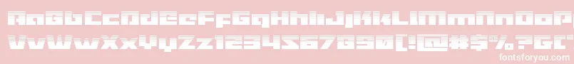 フォントTurbochargehalf – ピンクの背景に白い文字