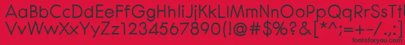 CenturaRoundBold Font – Black Fonts on Red Background