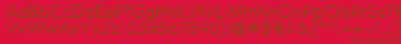 CenturaRoundBold Font – Brown Fonts on Red Background