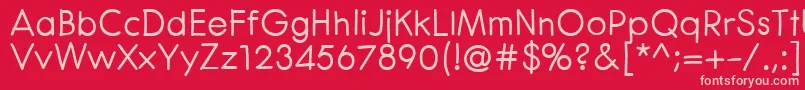 CenturaRoundBold Font – Pink Fonts on Red Background