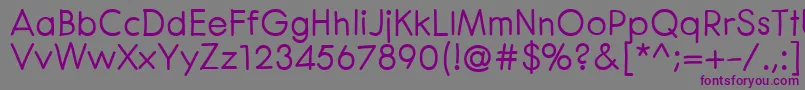 CenturaRoundBold-fontti – violetit fontit harmaalla taustalla