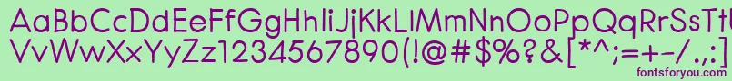 CenturaRoundBold Font – Purple Fonts on Green Background
