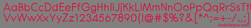 CenturaRoundBold Font – Red Fonts on Gray Background