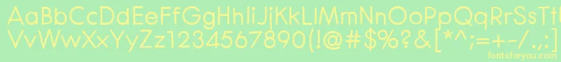 CenturaRoundBold Font – Yellow Fonts on Green Background