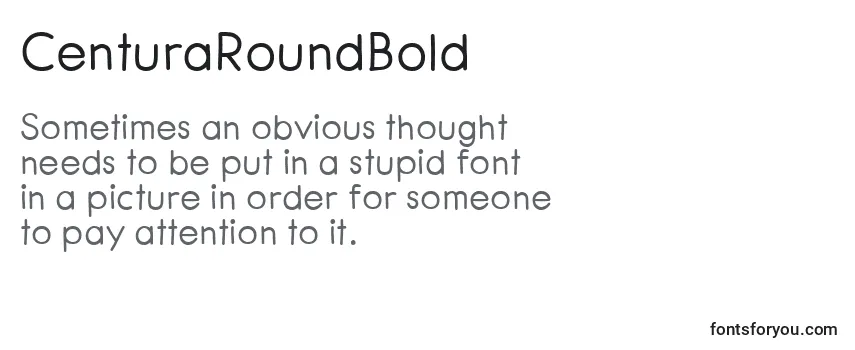 Review of the CenturaRoundBold Font