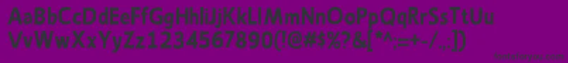 Fonte EmoryBold – fontes pretas em um fundo violeta