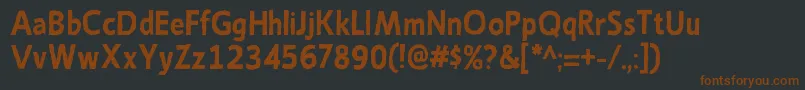 Шрифт EmoryBold – коричневые шрифты на чёрном фоне