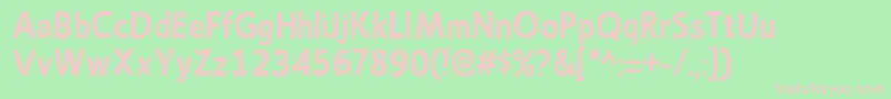 EmoryBold Font – Pink Fonts on Green Background