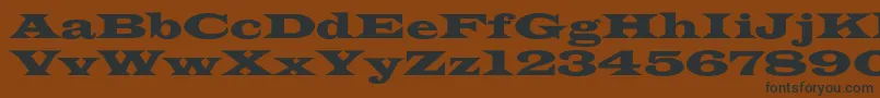 Azlatinwidec-fontti – mustat fontit ruskealla taustalla
