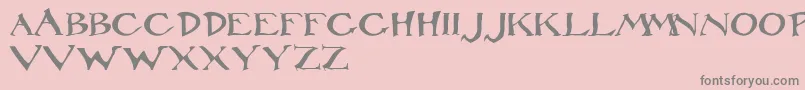 RackhamRegular Font – Gray Fonts on Pink Background