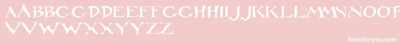 RackhamRegular Font – White Fonts on Pink Background