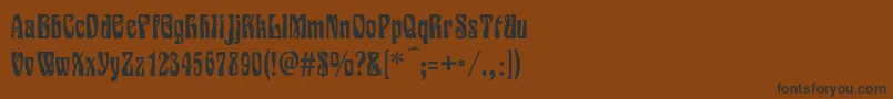 Siegfried Font – Black Fonts on Brown Background