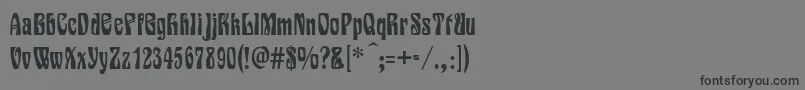Siegfried Font – Black Fonts on Gray Background