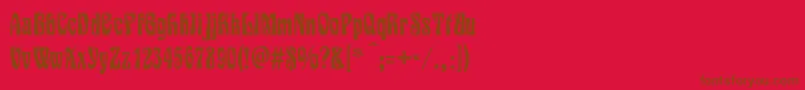 Siegfried Font – Brown Fonts on Red Background