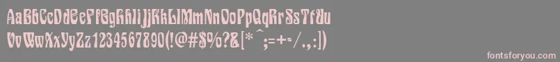 Siegfried Font – Pink Fonts on Gray Background