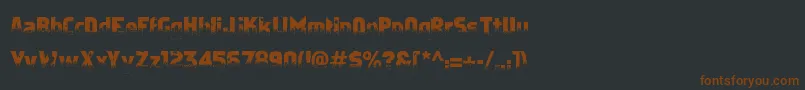 ApostateCancer Font – Brown Fonts on Black Background