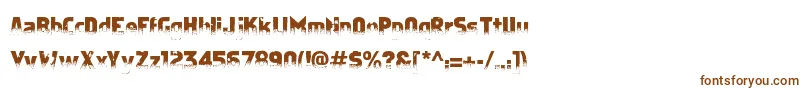Шрифт ApostateCancer – коричневые шрифты на белом фоне