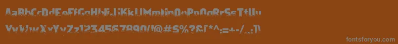 ApostateCancer Font – Gray Fonts on Brown Background