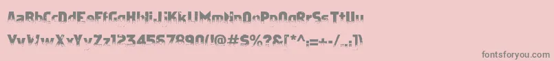 ApostateCancer Font – Gray Fonts on Pink Background