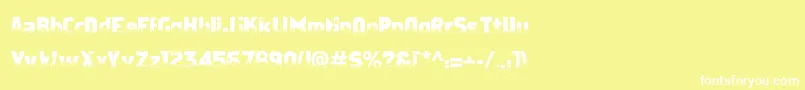 ApostateCancer Font – White Fonts on Yellow Background