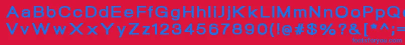 NeogramExtraboldextd Font – Blue Fonts on Red Background