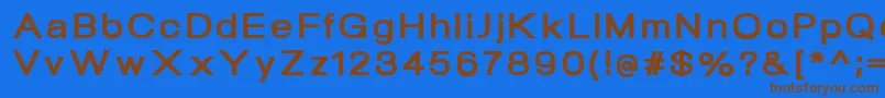 Шрифт NeogramExtraboldextd – коричневые шрифты на синем фоне