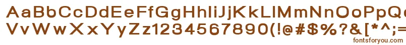 Шрифт NeogramExtraboldextd – коричневые шрифты на белом фоне