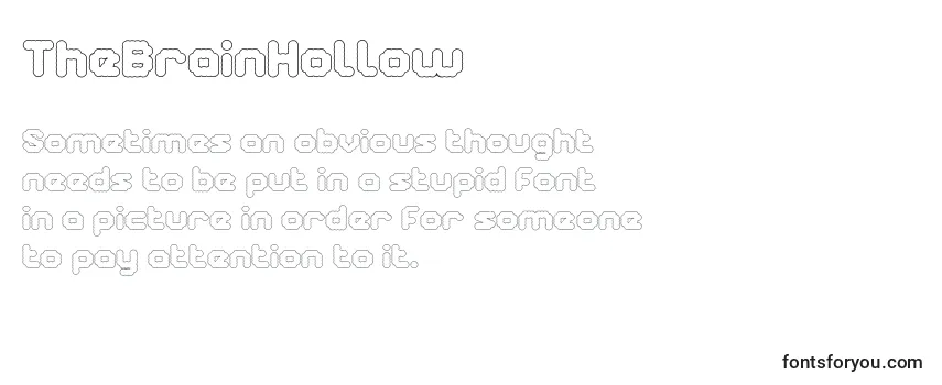 TheBrainHollow Font