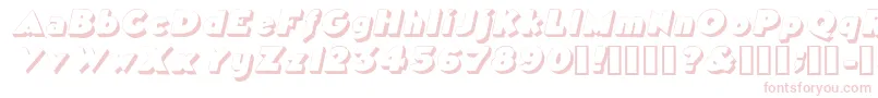 TricorneoutlinesskItalic Font – Pink Fonts on White Background