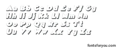 Überblick über die Schriftart TricorneoutlinesskItalic